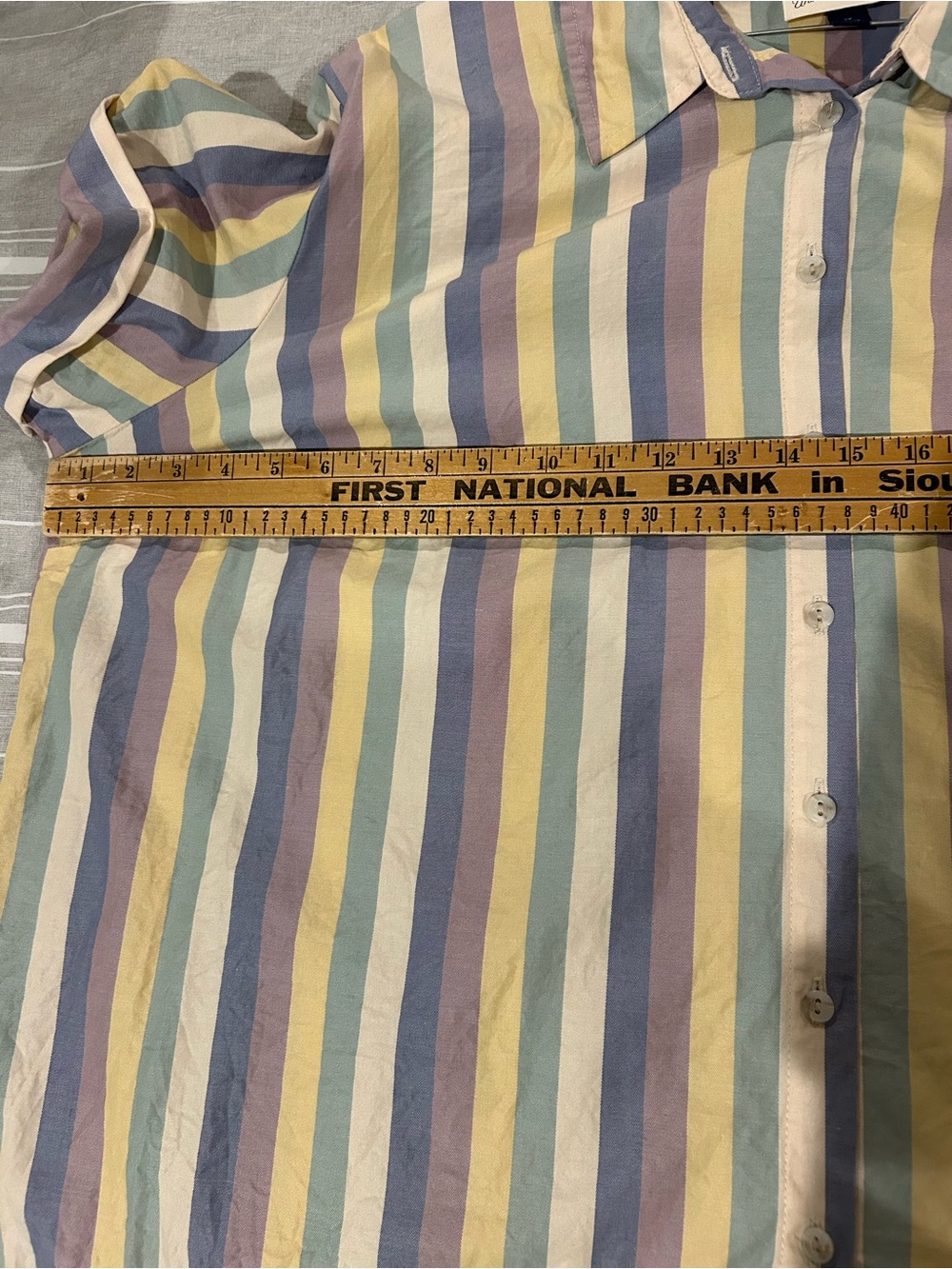 Universal Thread Pastel Striped Button Down Shirt - Picture 5 of 7